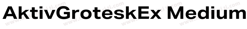 AktivGroteskEx Medium字体转换